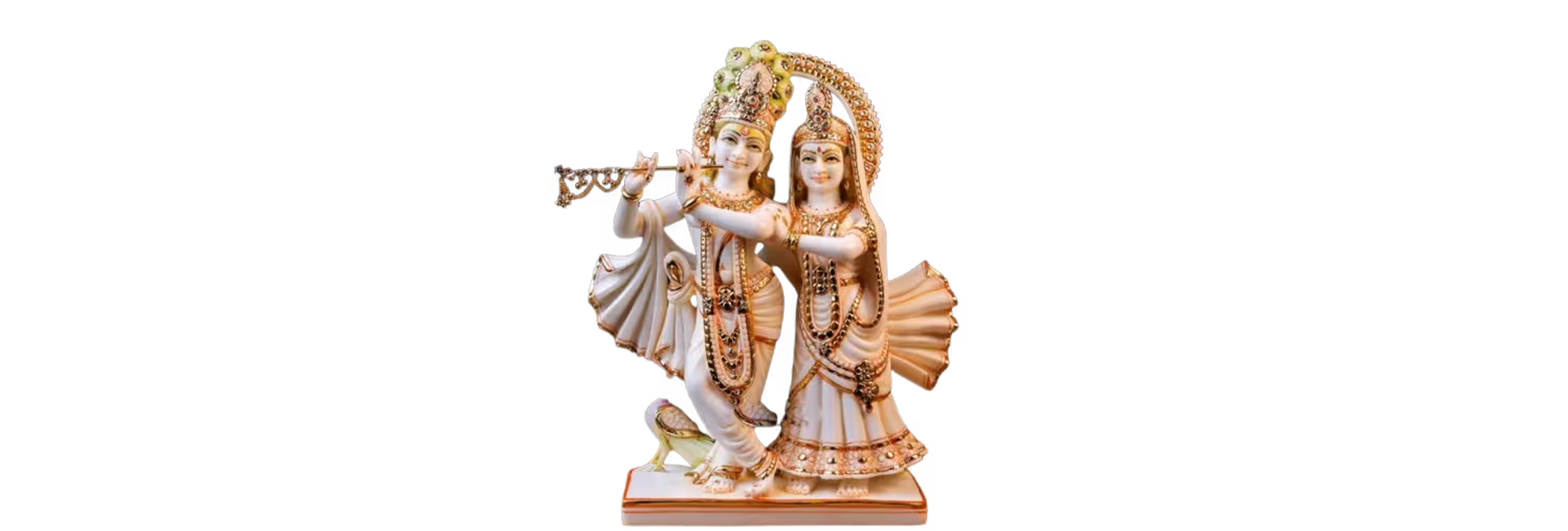 Beautiful Radha Krishna marble idol in Siliguri showroom
